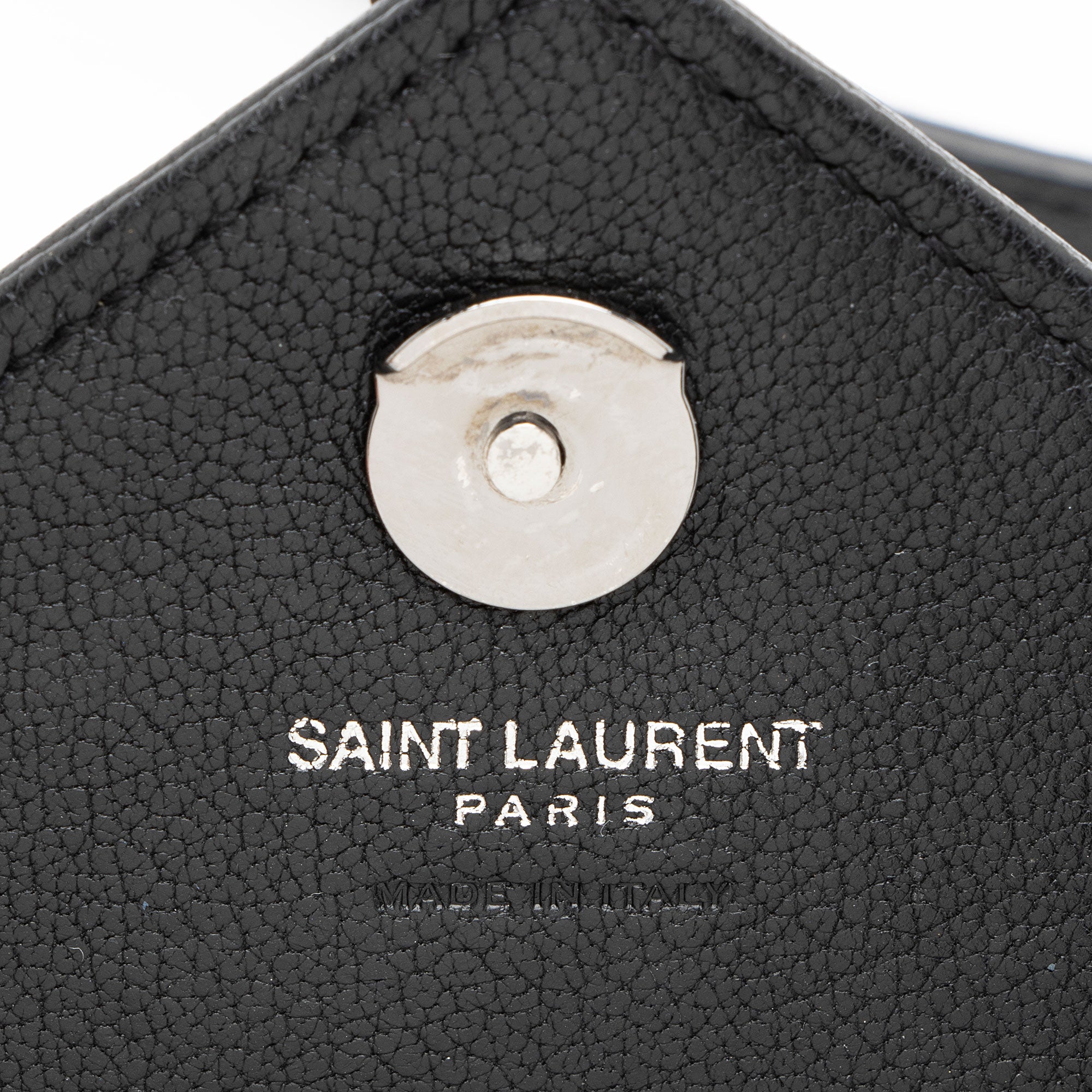 Saint Laurent Matelasse Calfskin Monogram College Mini Shoulder Bag