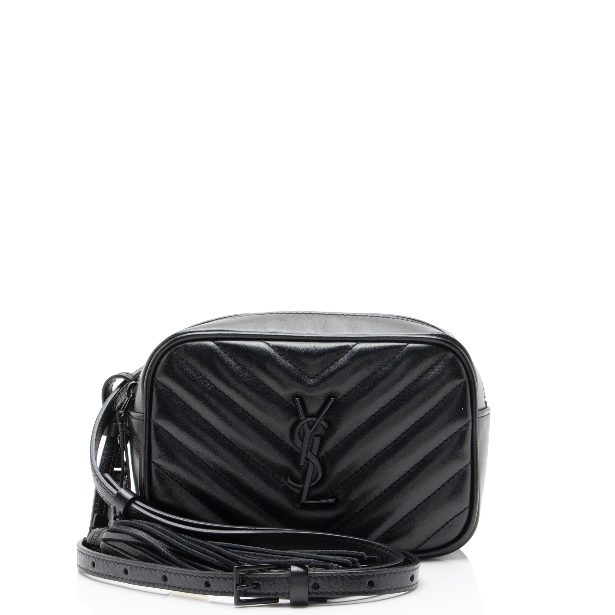 Saint Laurent Matelasse Calfskin Monogram Lou Belt Bag