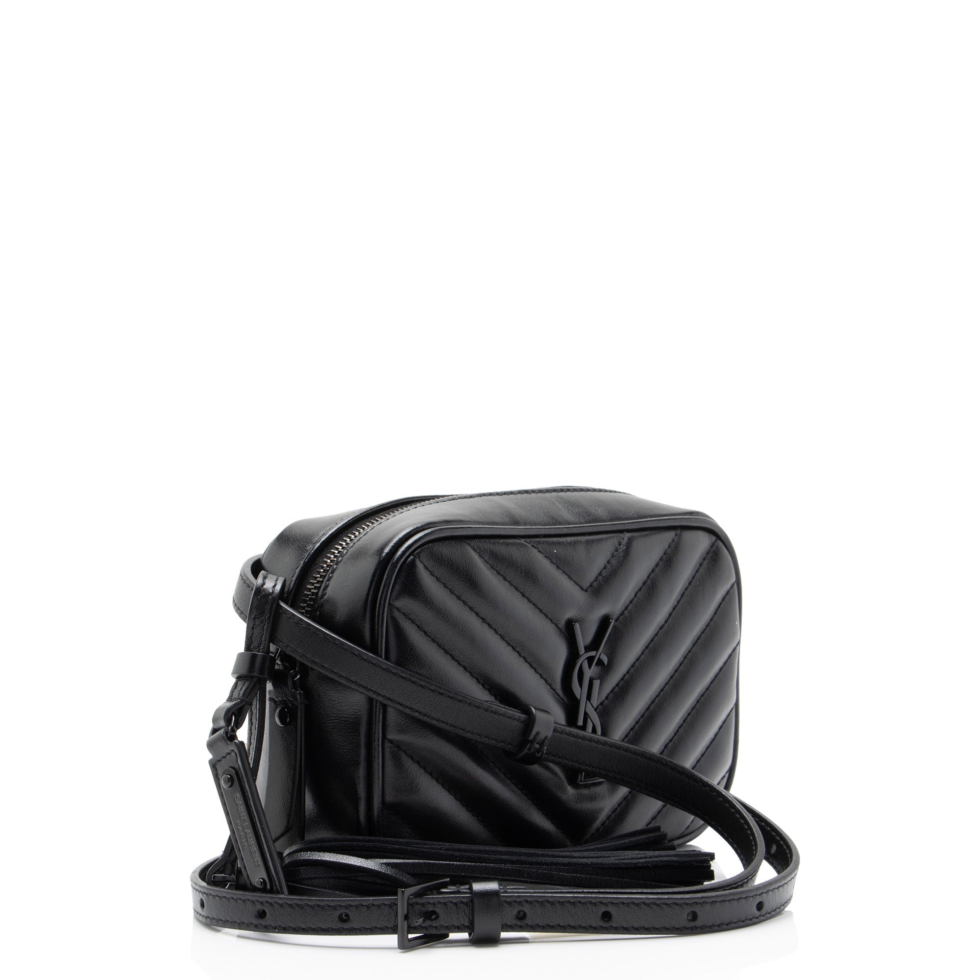 Saint Laurent Matelasse Calfskin Monogram Lou Belt Bag