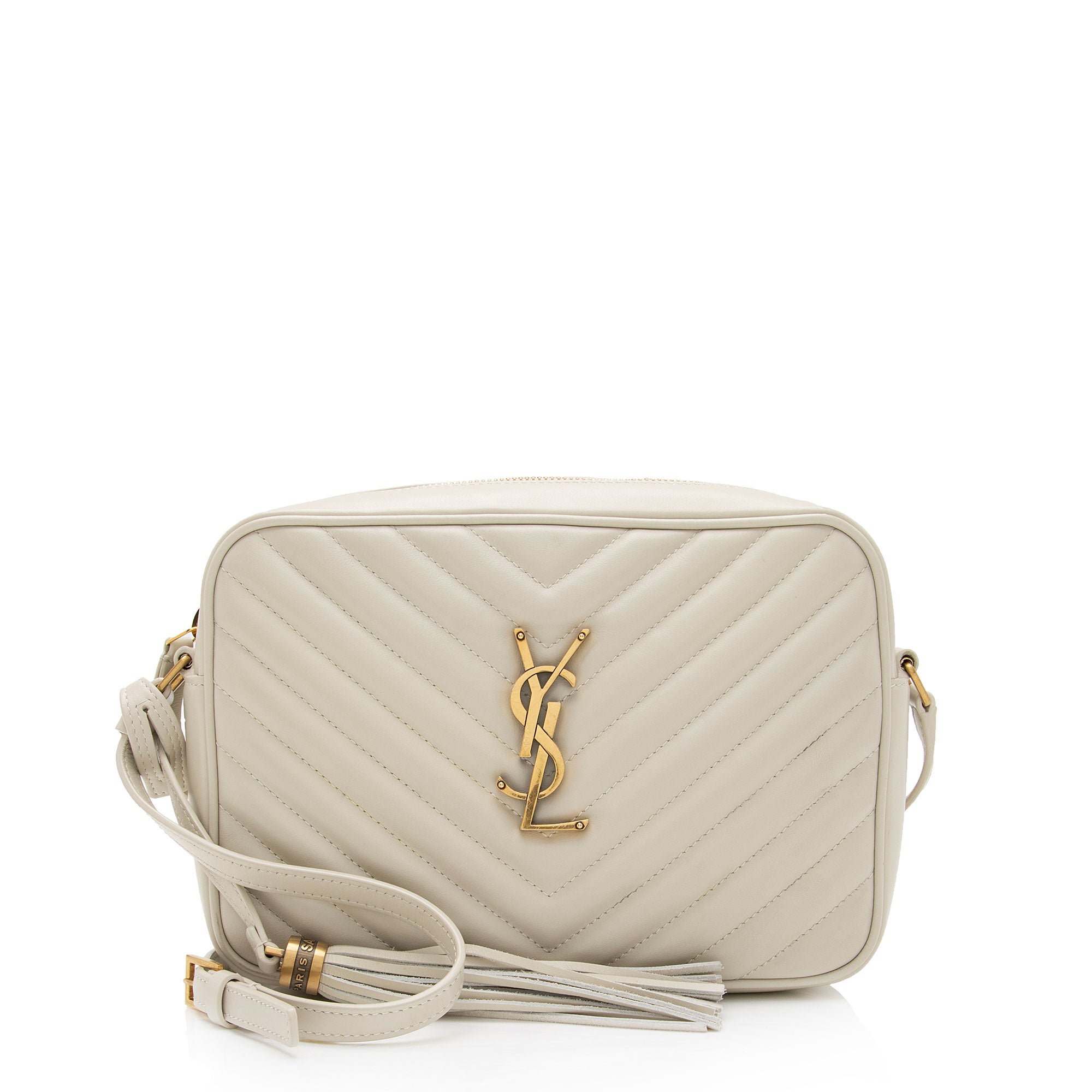 Saint Laurent Matelasse Calfskin Monogram Lou Camera Bag (SHF-Gm6ltb)