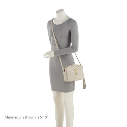 Saint Laurent Matelasse Calfskin Monogram Lou Camera Bag (SHF-Gm6ltb)