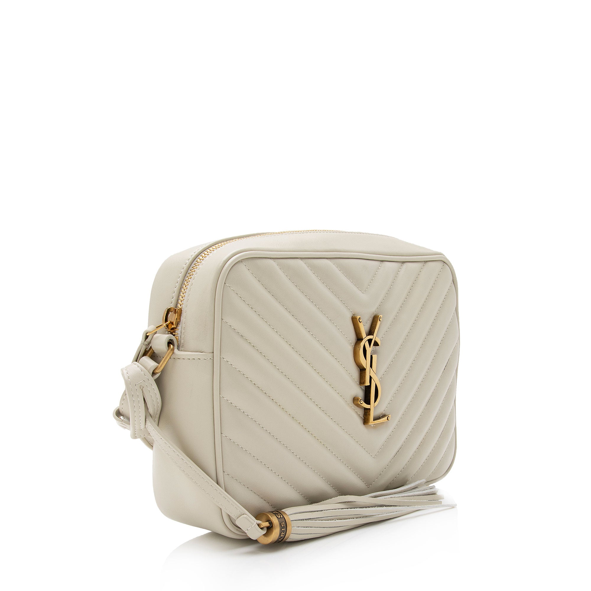 Saint Laurent Matelasse Calfskin Monogram Lou Camera Bag (SHF-Gm6ltb)