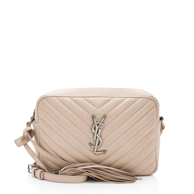 Saint Laurent Monogram Matelasse Lou Camera Bag - Black Crossbody