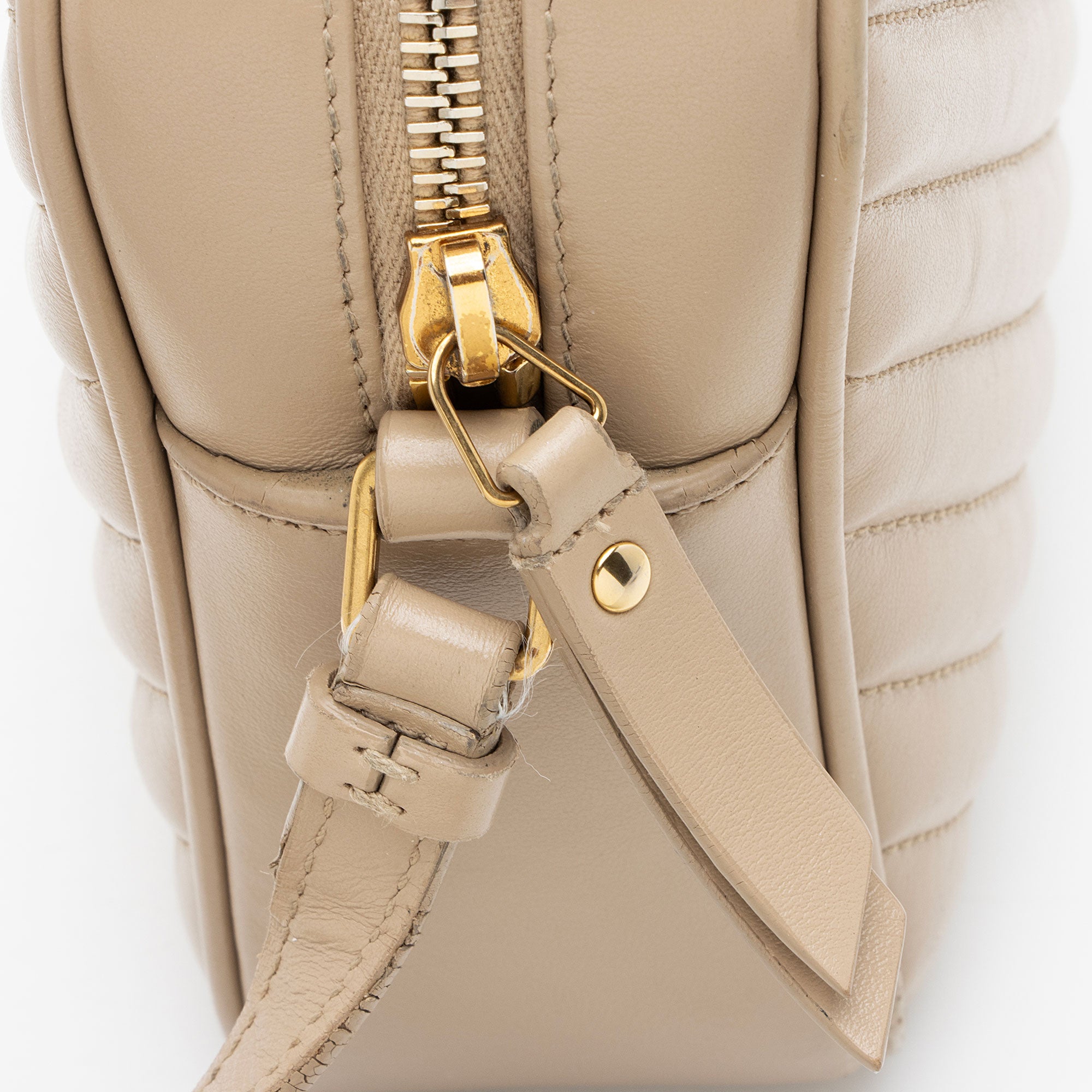 Saint Laurent Matelasse Calfskin Monogram Lou Camera Bag