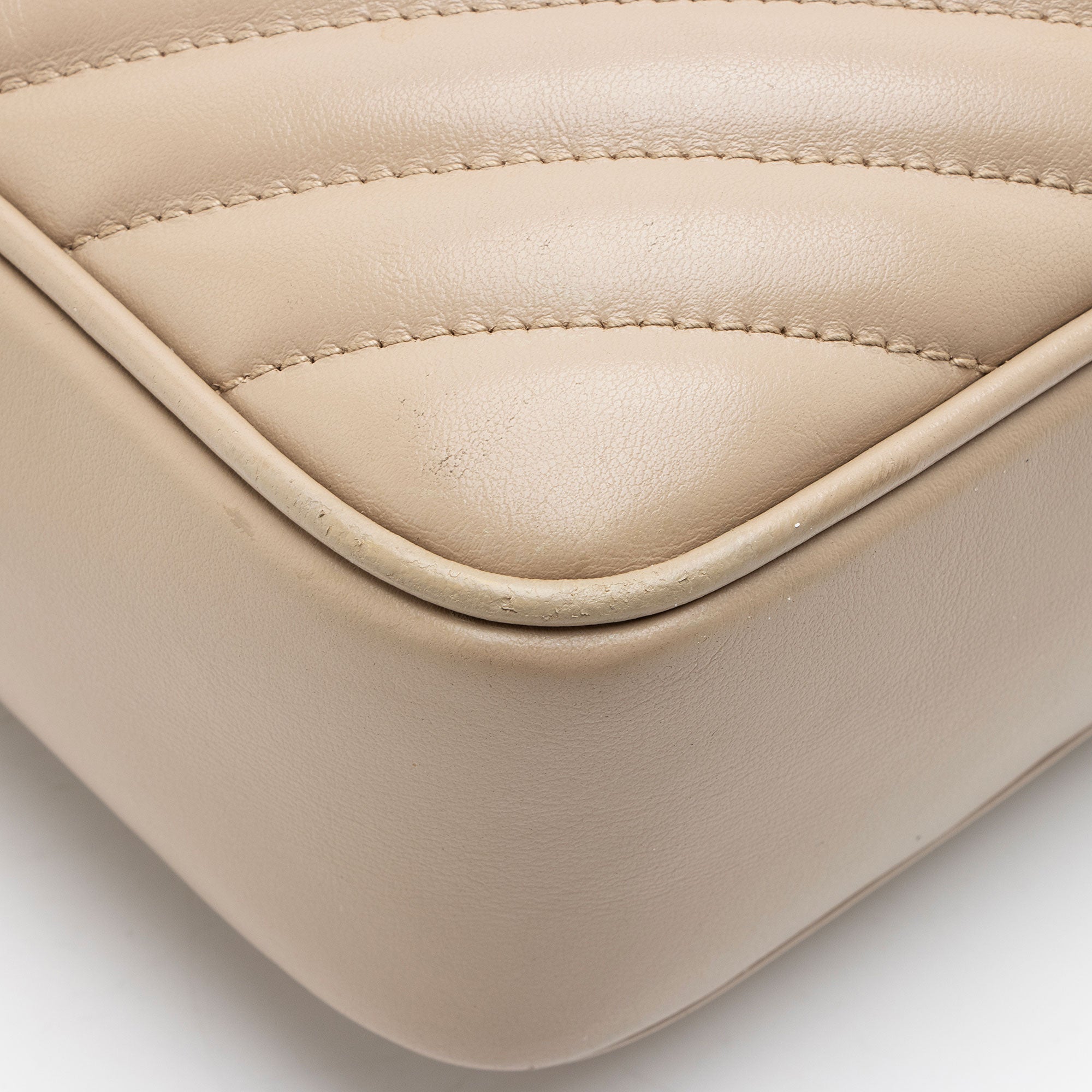 Saint Laurent Matelasse Calfskin Monogram Lou Camera Bag