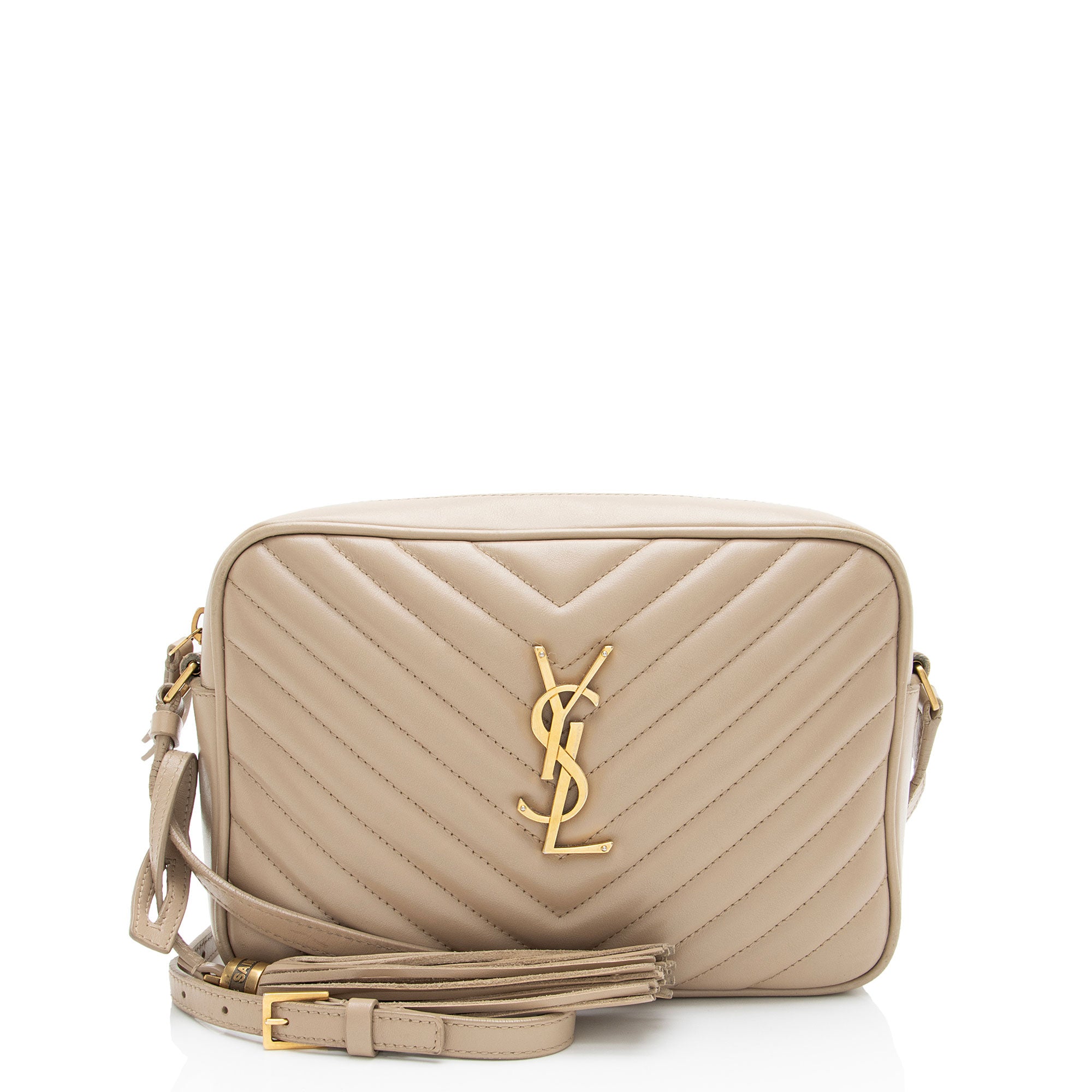 Saint Laurent Matelasse Calfskin Monogram Lou Camera Bag