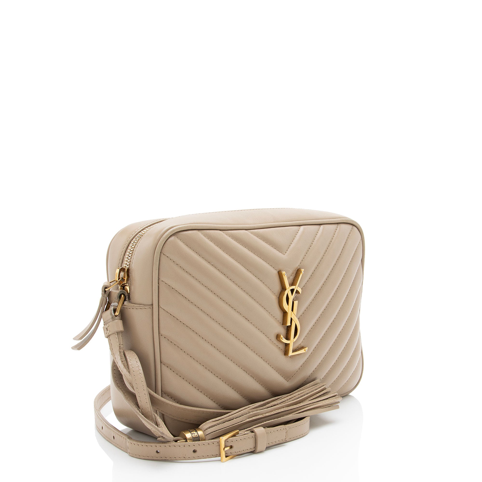 Saint Laurent Matelasse Calfskin Monogram Lou Camera Bag