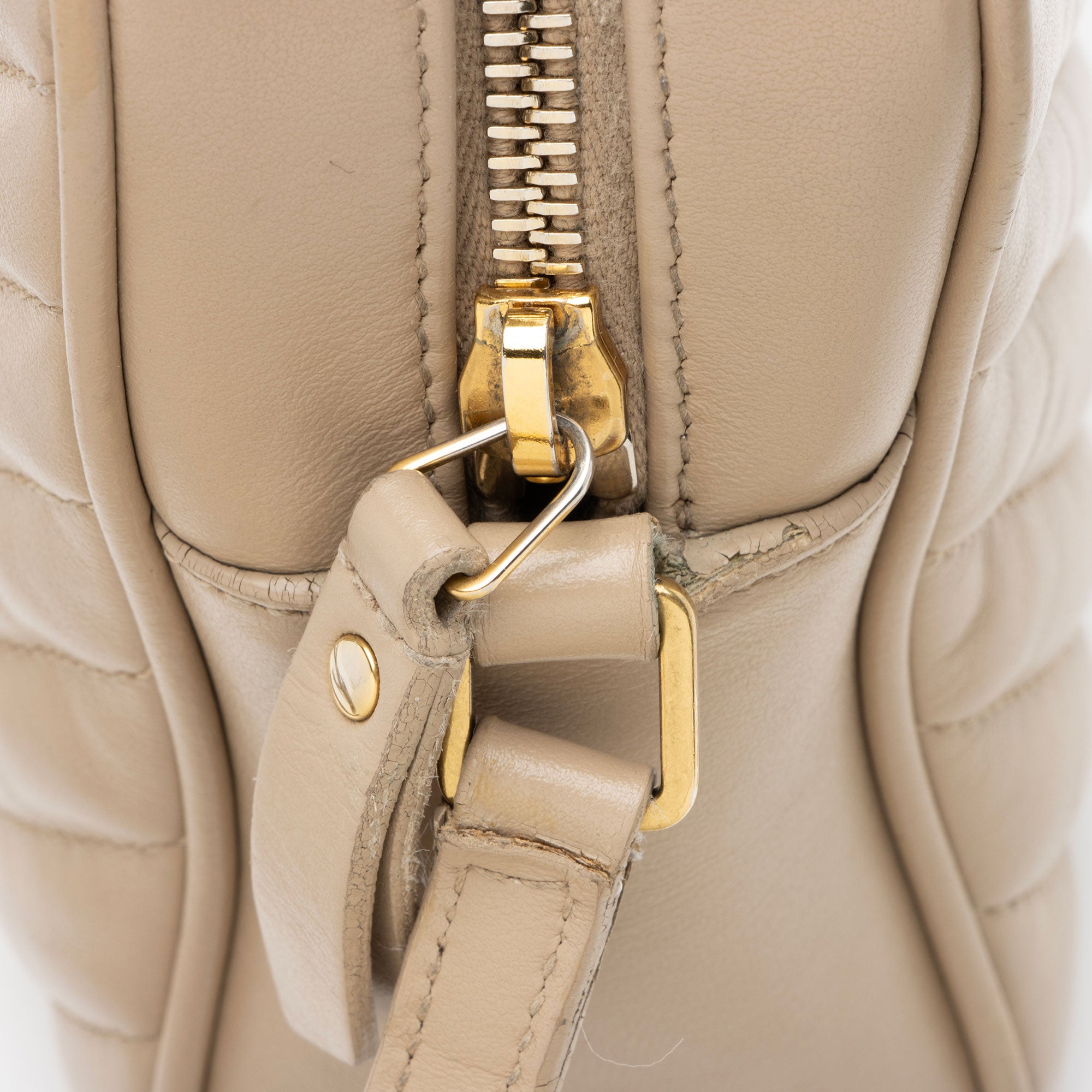Saint Laurent Matelasse Calfskin Monogram Lou Camera Bag