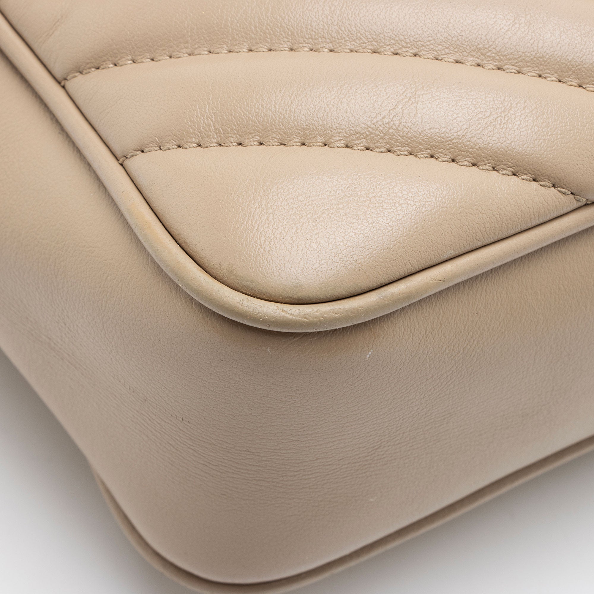 Saint Laurent Matelasse Calfskin Monogram Lou Camera Bag