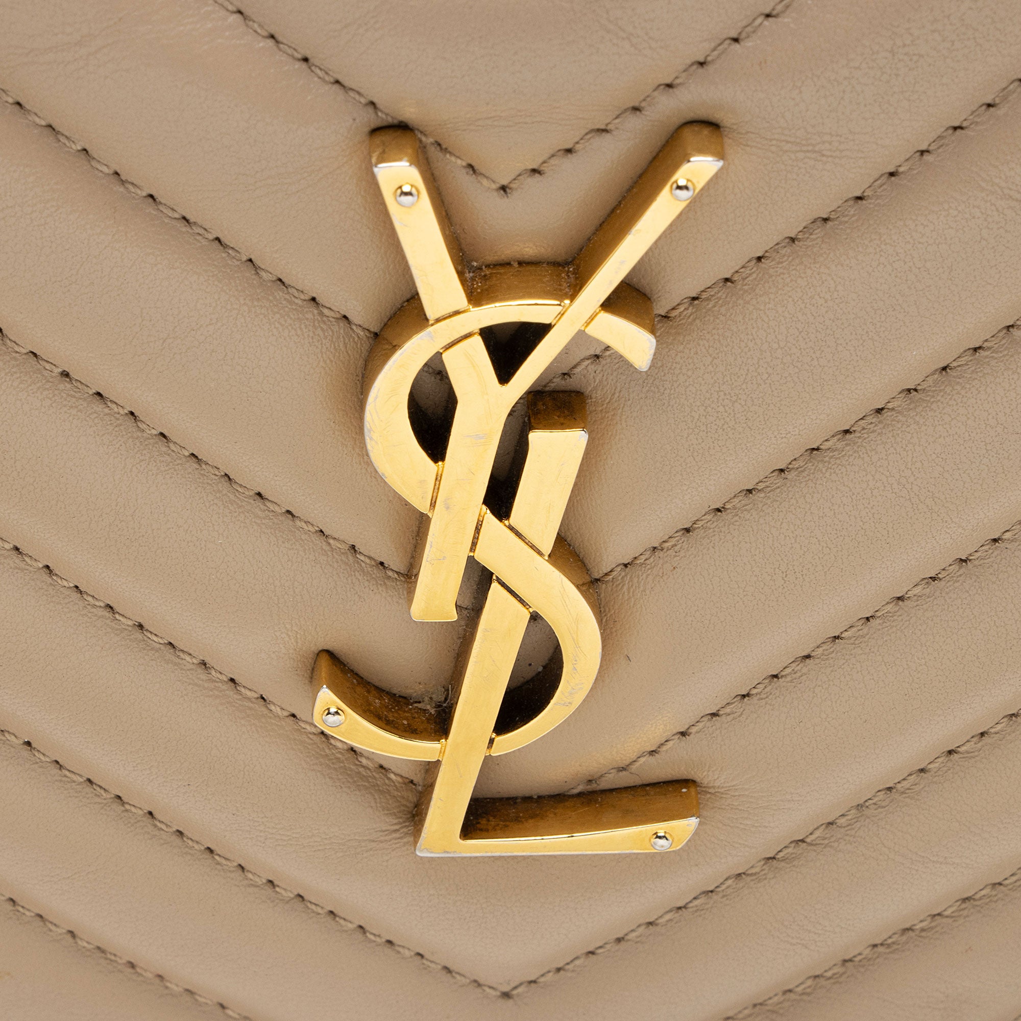 Saint Laurent Matelasse Calfskin Monogram Lou Camera Bag