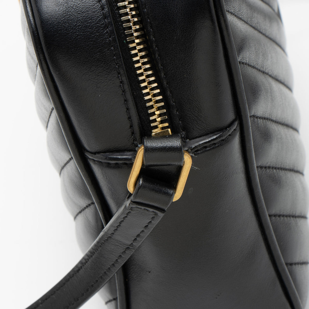 Saint Laurent Matelasse Calfskin Monogram Lou Camera Bag