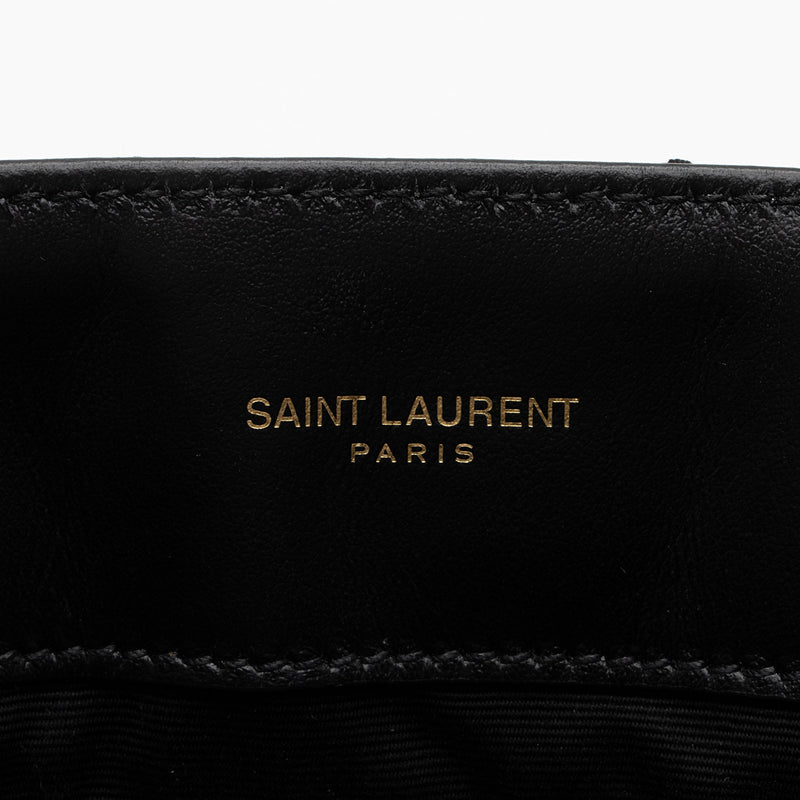 Saint Laurent Matelasse Calfskin Monogram LouLou Chain Medium Shoulder Bag (SHF-uqtKvy)