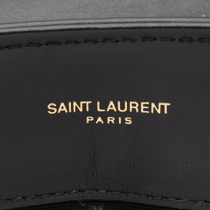 Saint Laurent Matelasse Calfskin Monogram LouLou Chain Medium Shoulder Bag (SHF-ksqMxY)