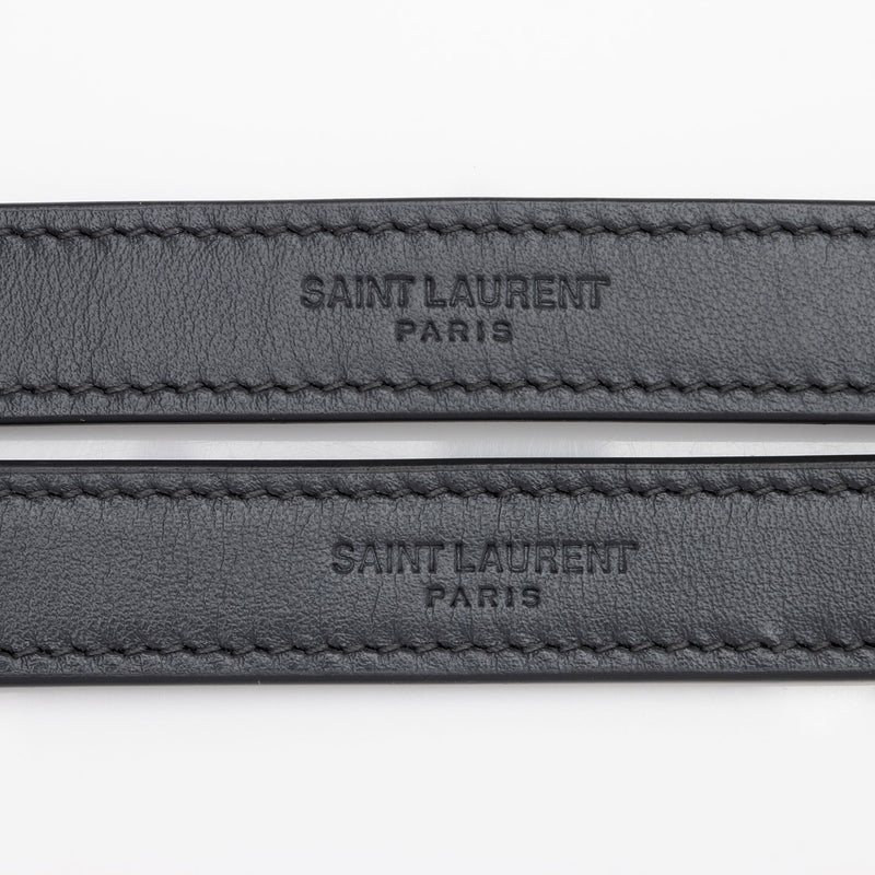 Saint Laurent Matelasse Calfskin Monogram LouLou Chain Medium Shoulder Bag (SHF-Q1vmZO)