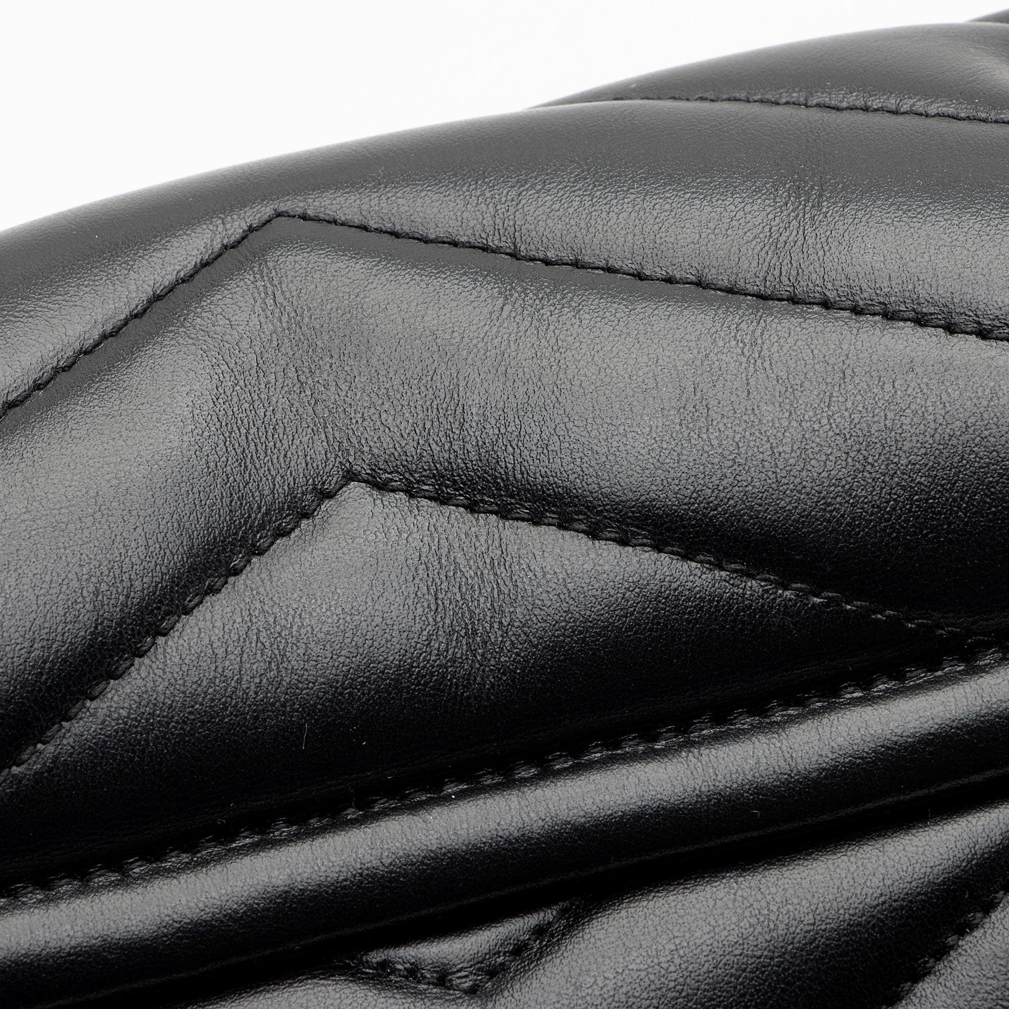 Saint Laurent Matelasse Calfskin Monogram LouLou Chain Medium Shoulder Bag