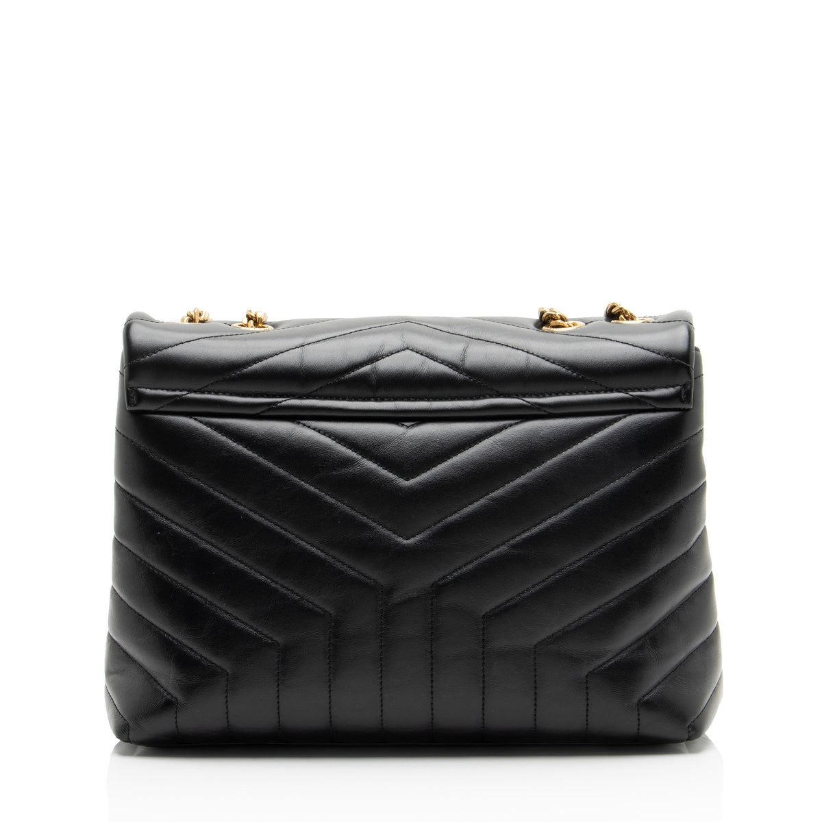 Saint Laurent Matelasse Calfskin Monogram LouLou Chain Medium Shoulder Bag