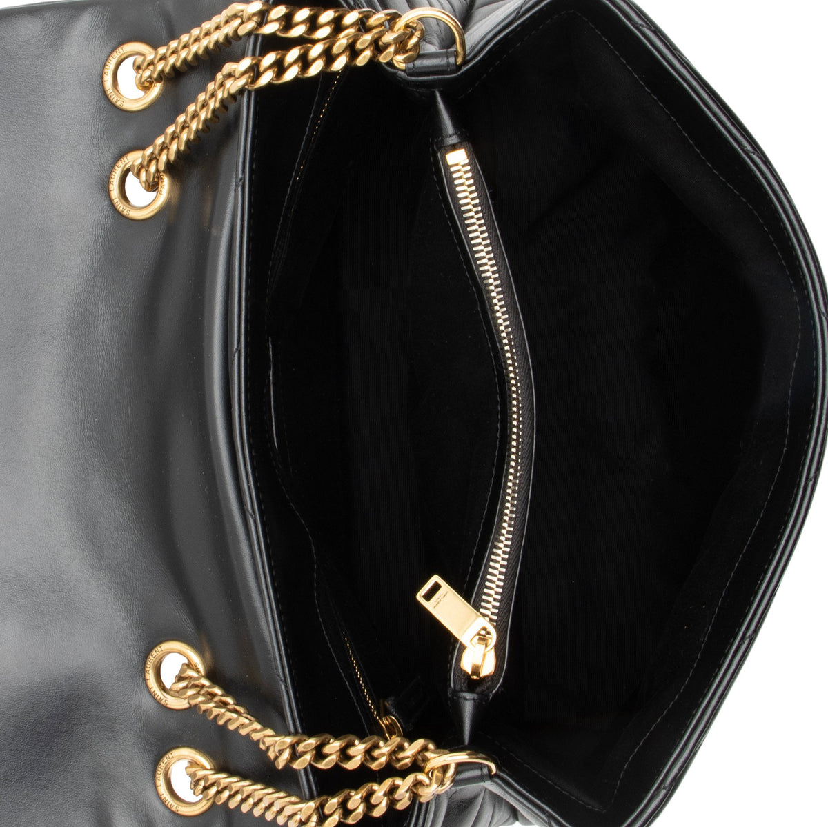 Saint Laurent Matelasse Calfskin Monogram LouLou Chain Medium Shoulder Bag