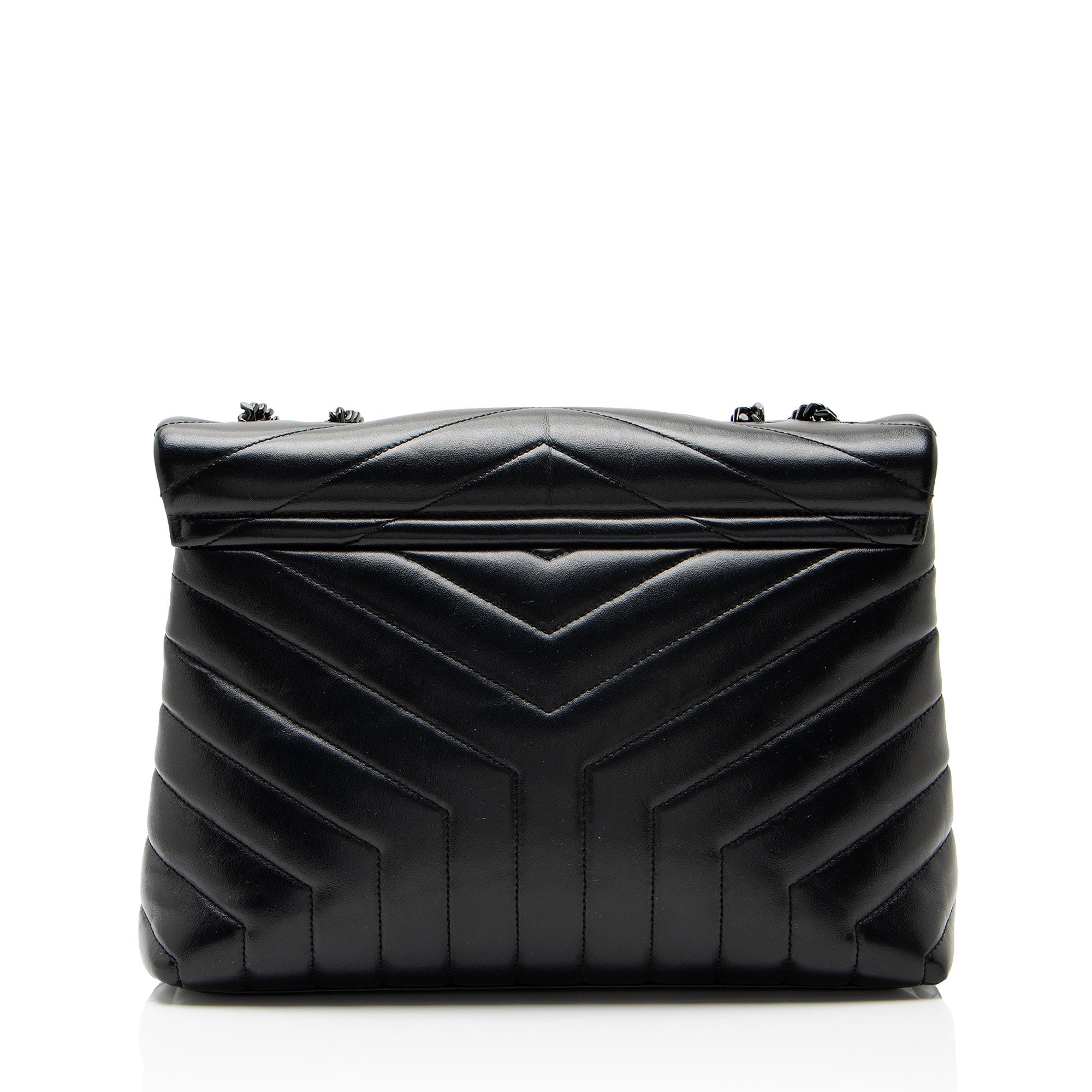 Saint Laurent Matelasse Calfskin Monogram LouLou Chain Medium Shoulder
