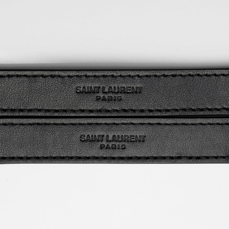Saint Laurent Matelasse Calfskin Monogram LouLou Chain Small Crossbody Bag (SHF-8o8aXB)