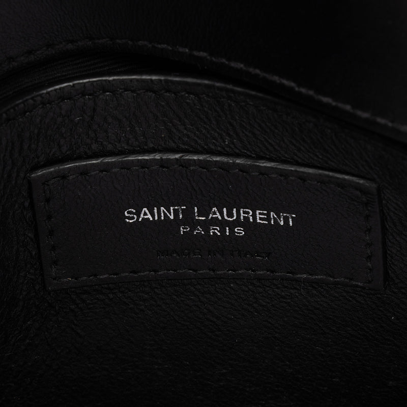 Saint Laurent Matelasse Calfskin Monogram LouLou Chain Small Crossbody Bag (SHF-XeDlWE)