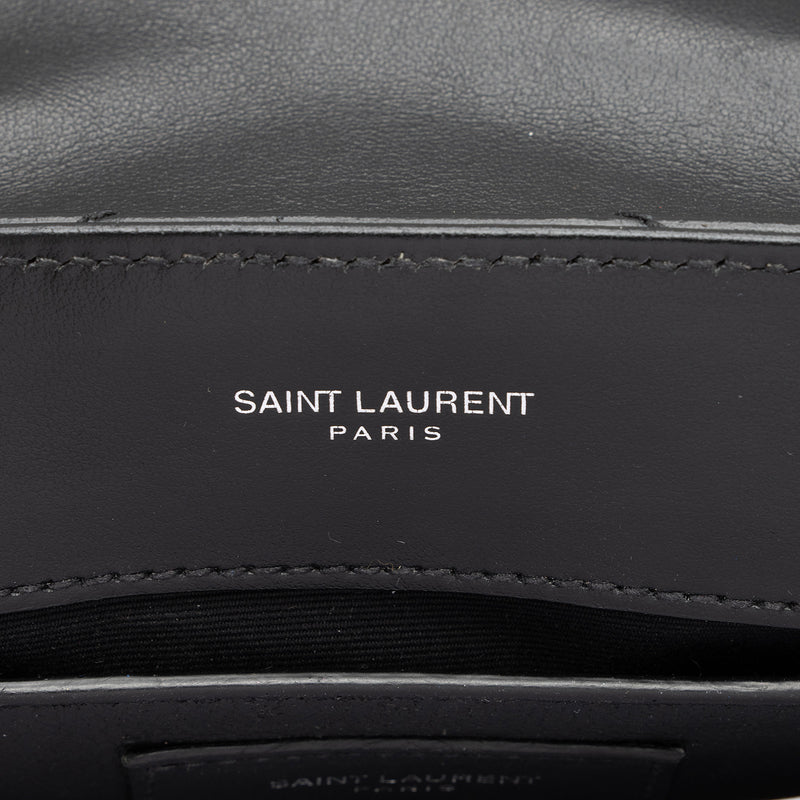 Saint Laurent Matelasse Calfskin Monogram LouLou Chain Small Crossbody Bag (SHF-XeDlWE)