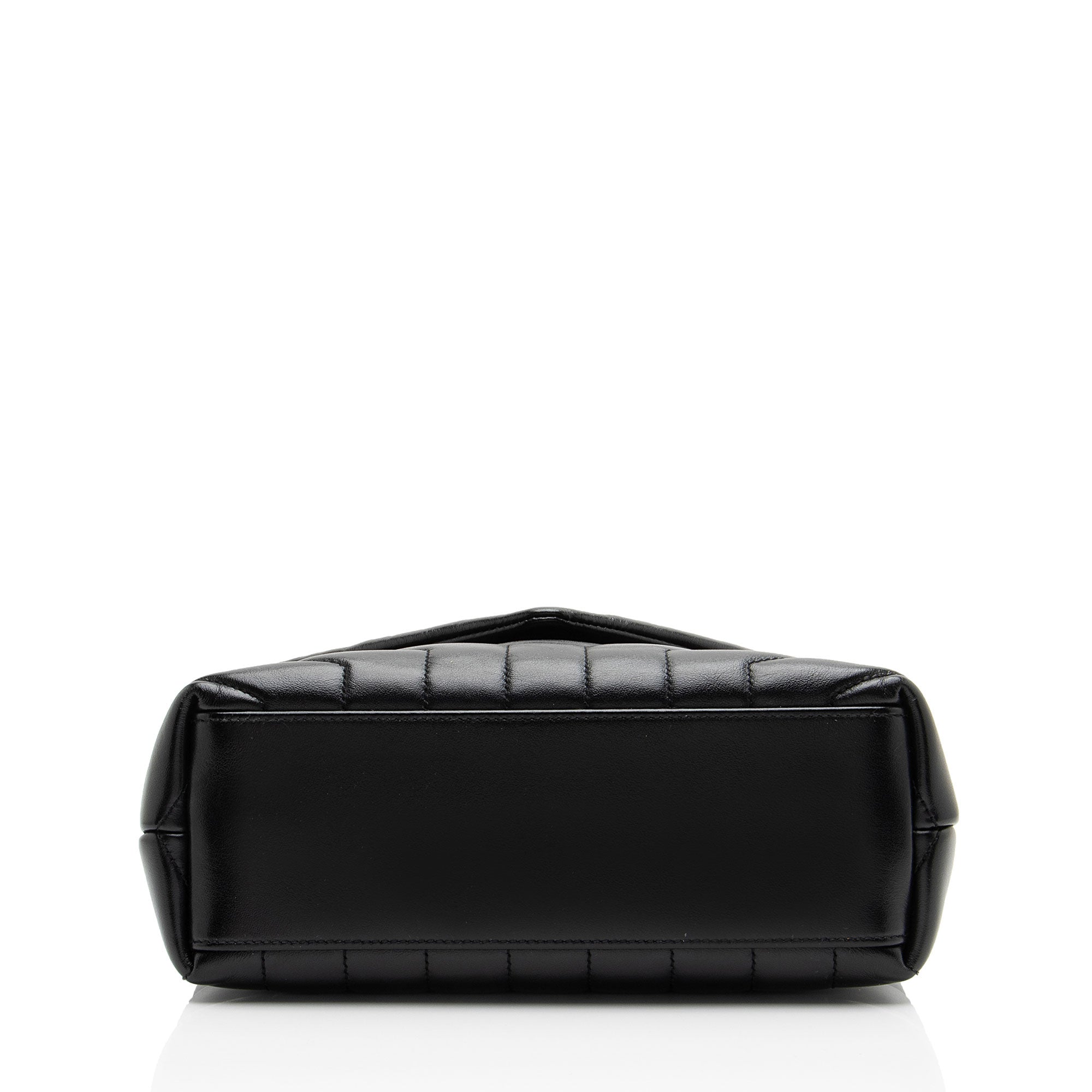Saint Laurent Matelasse Calfskin Monogram LouLou Chain Small Crossbody