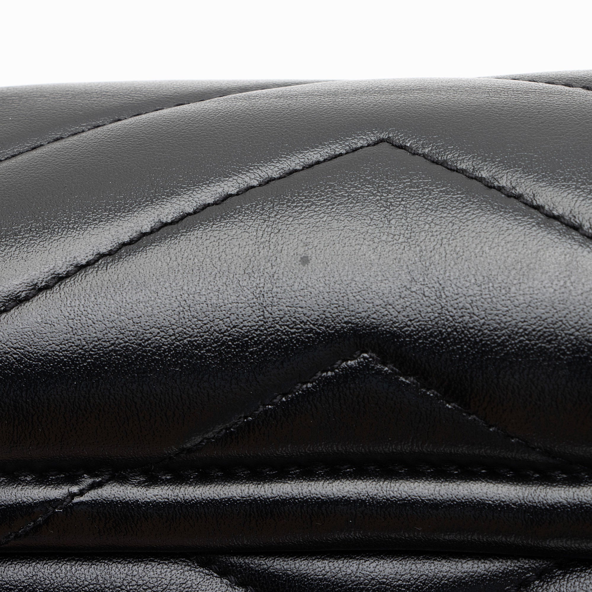 Saint Laurent Matelasse Calfskin Monogram LouLou Chain Small Crossbody