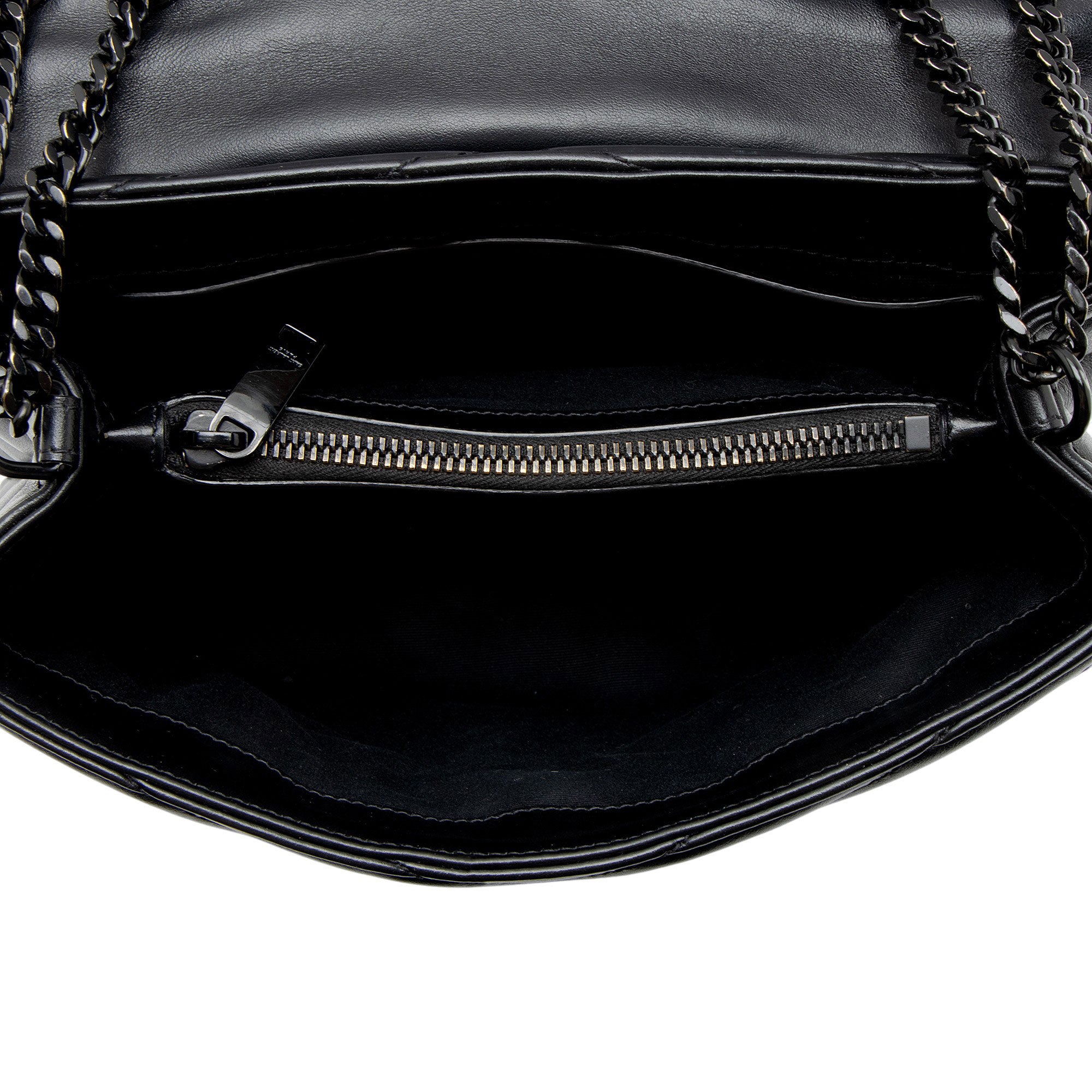 Saint Laurent Matelasse Calfskin Monogram LouLou Chain Small Shoulder Bag