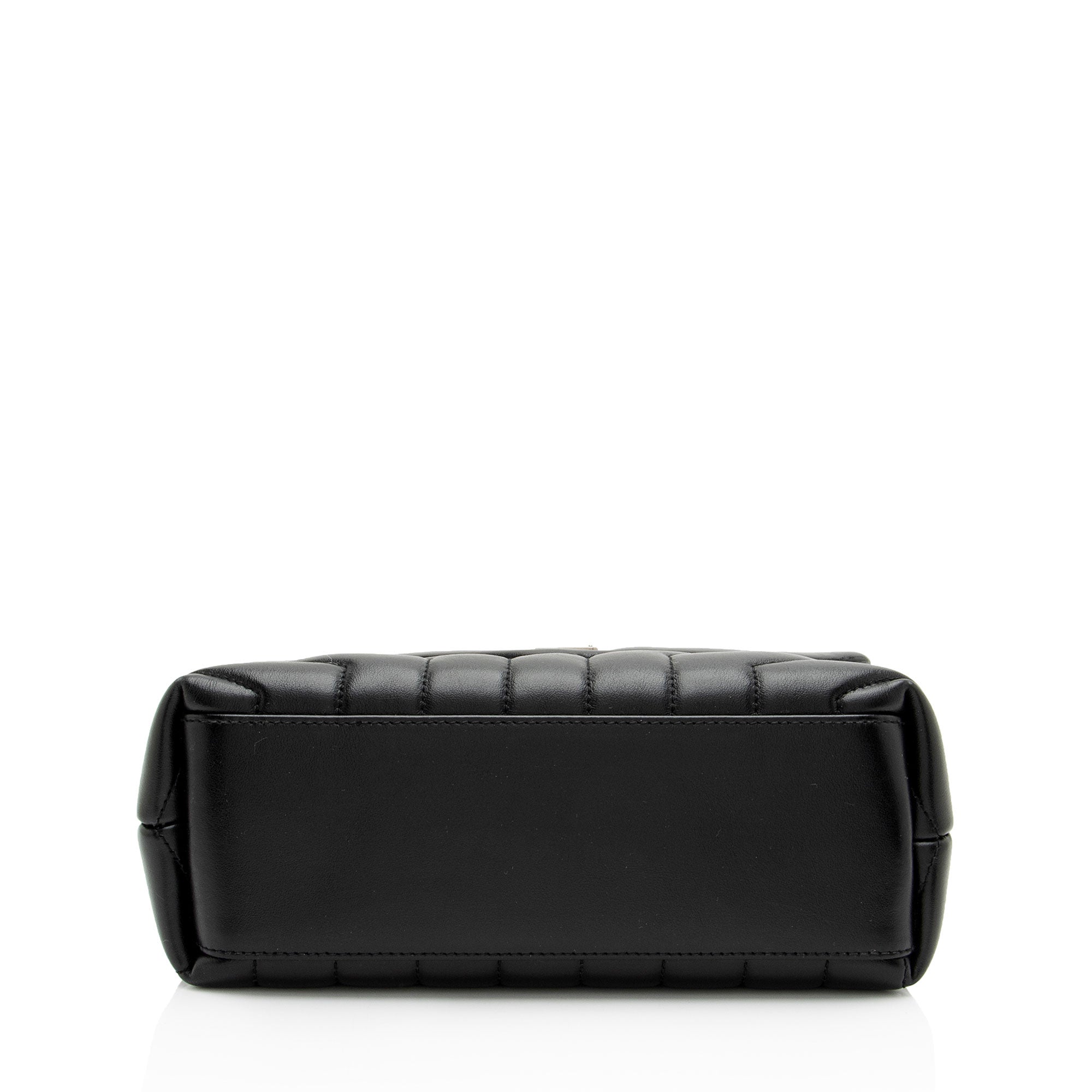 Saint Laurent Matelasse Calfskin Monogram LouLou Chain Small Shoulder Bag