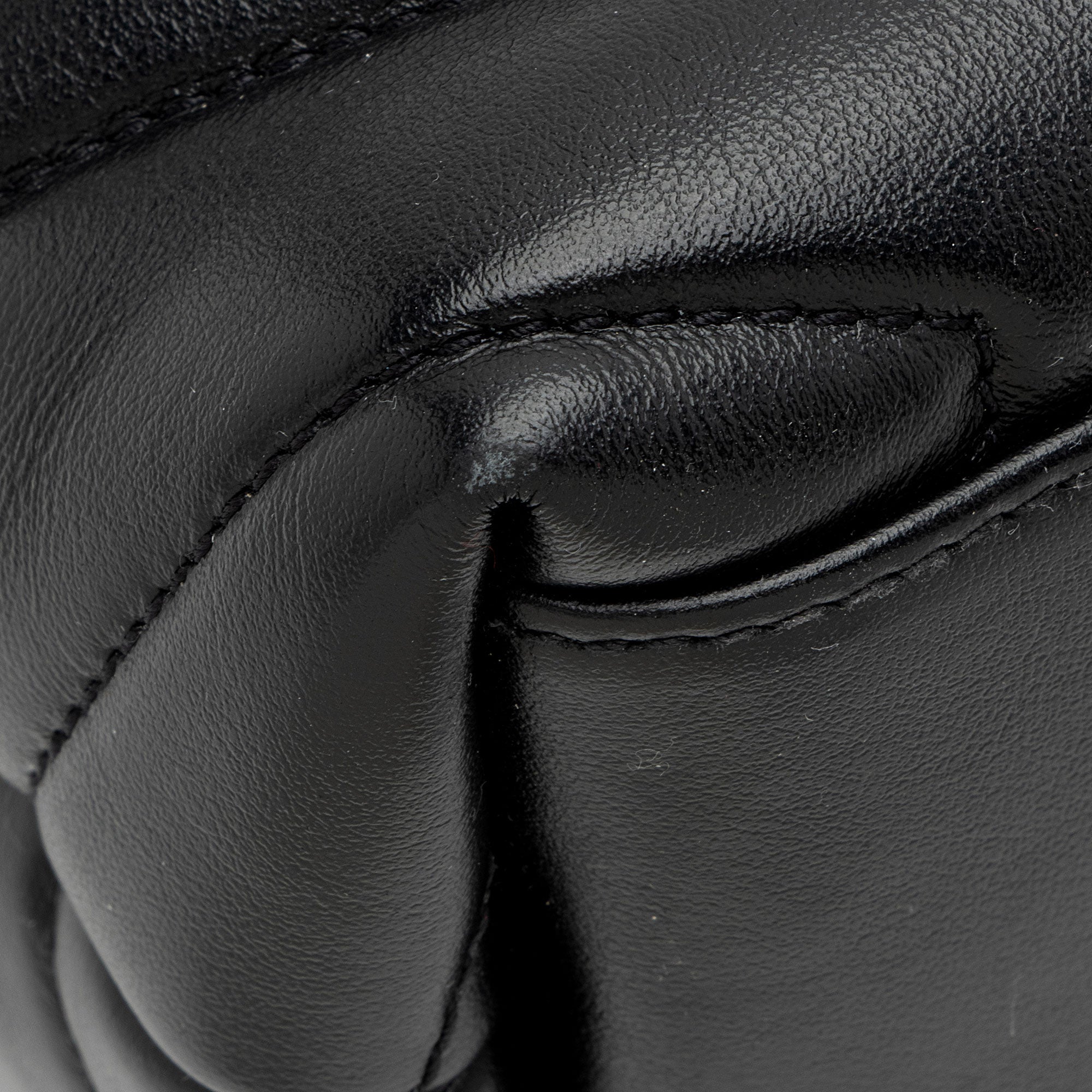Saint Laurent Matelasse Calfskin Monogram LouLou Chain Small Shoulder Bag