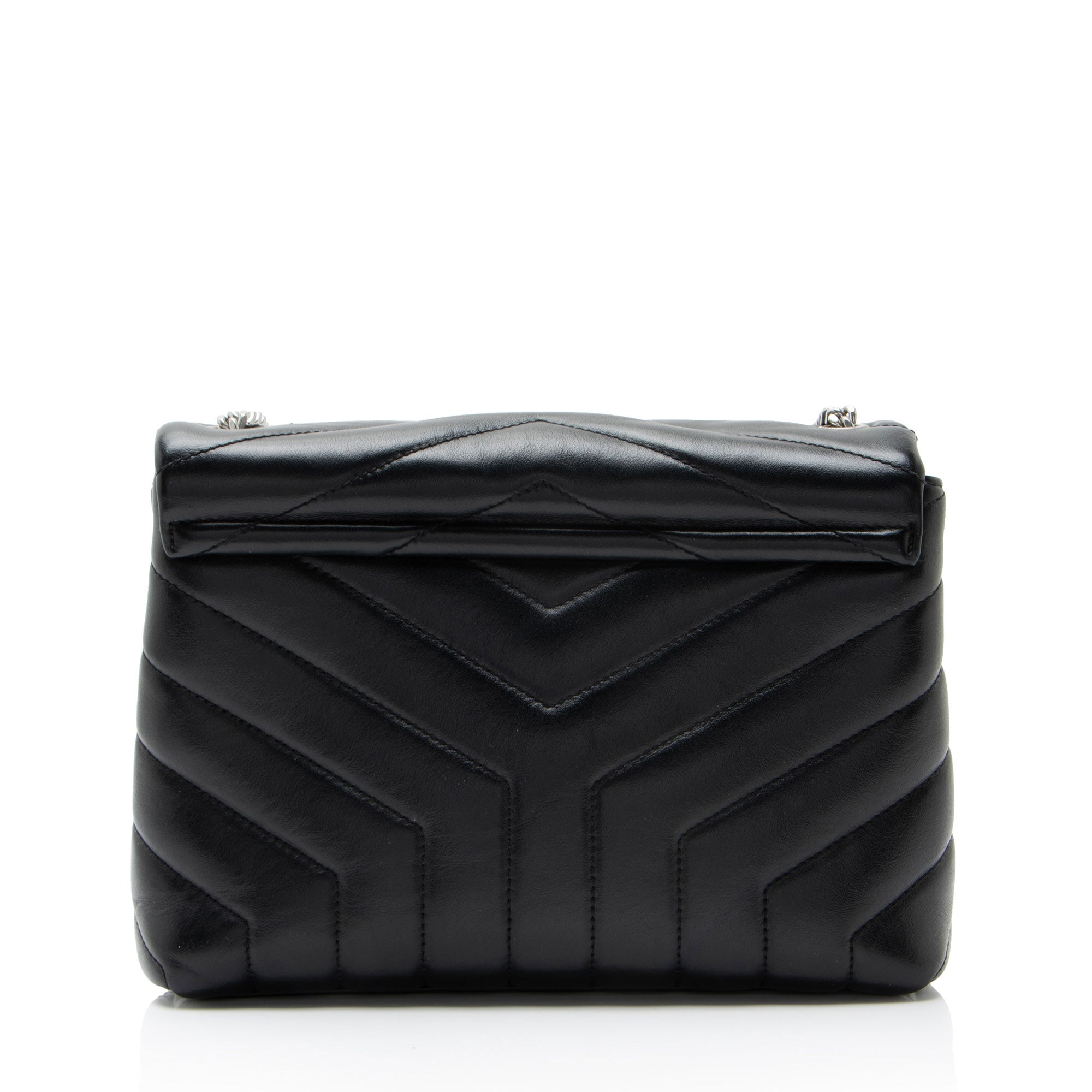Saint Laurent Matelasse Calfskin Monogram LouLou Chain Small Shoulder Bag