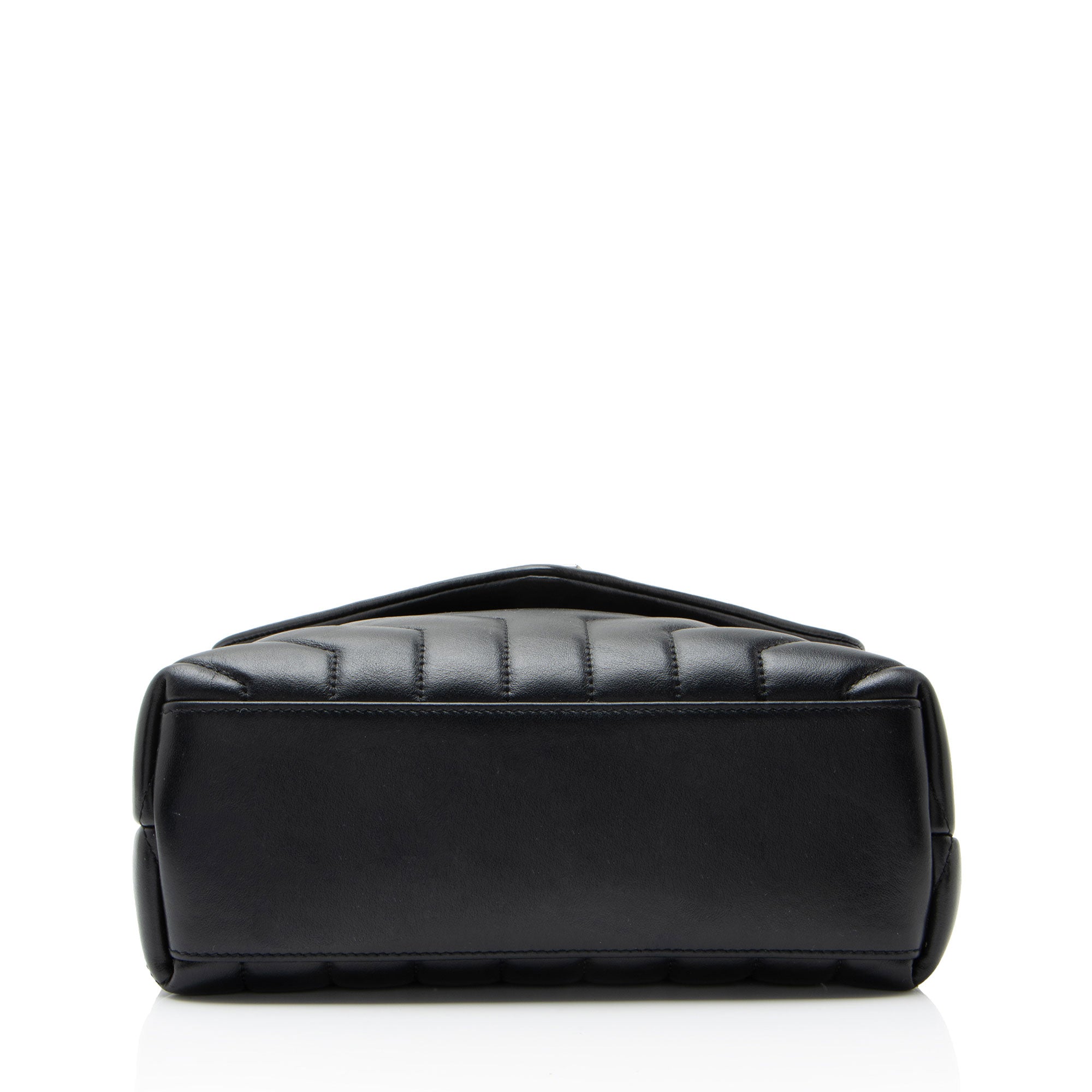 Saint Laurent Matelasse Calfskin Monogram LouLou Chain Small Shoulder Bag