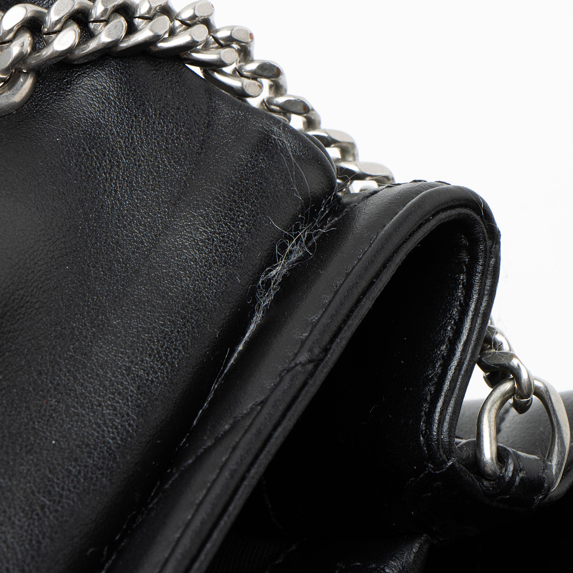 Saint Laurent Matelasse Calfskin Monogram LouLou Chain Small Shoulder Bag