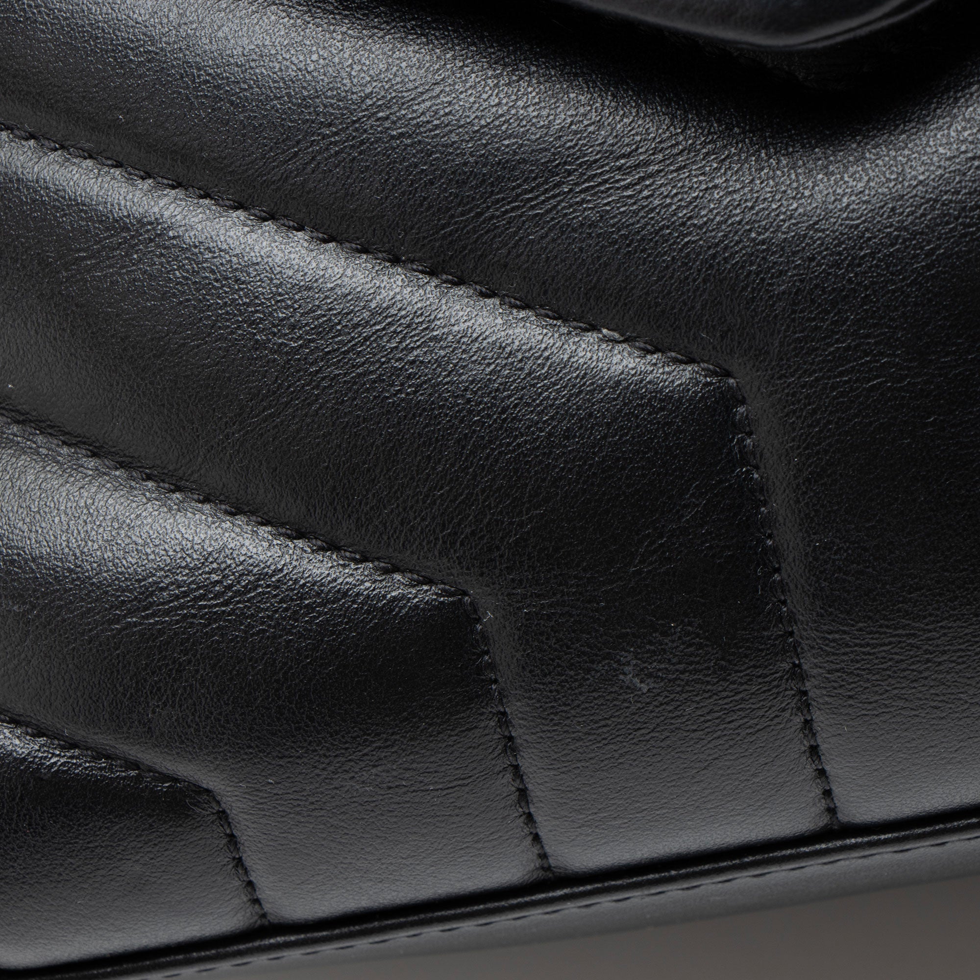 Saint Laurent Matelasse Calfskin Monogram LouLou Chain Small Shoulder Bag