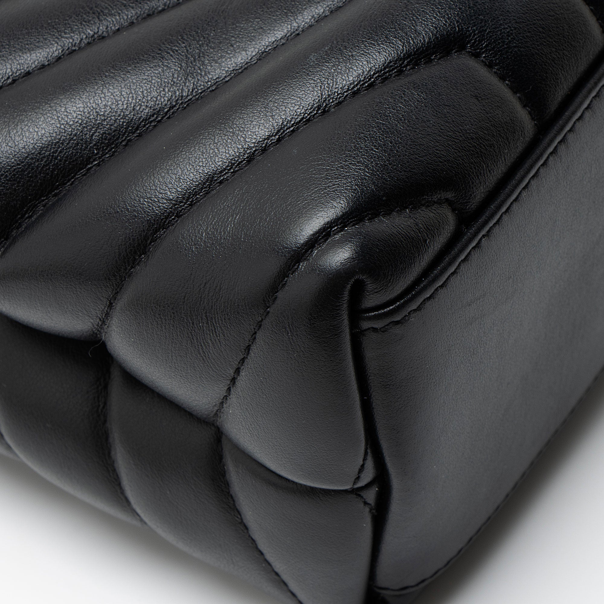 Saint Laurent Matelasse Calfskin Monogram LouLou Chain Small Shoulder Bag