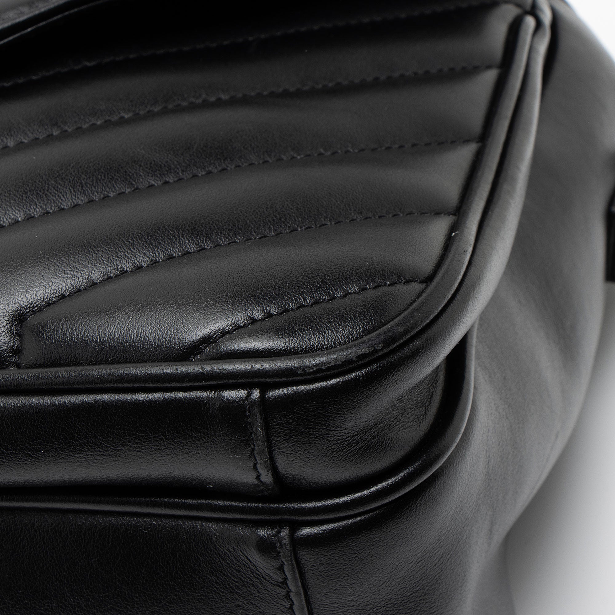 Saint Laurent Matelasse Calfskin Monogram LouLou Slouchy Large Shoulder Bag