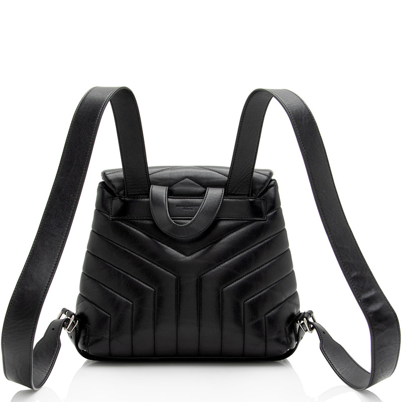 Saint Laurent Matelasse Calfskin Monogram LouLou Small Backpack