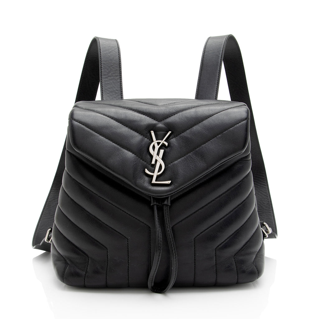 Saint Laurent Matelasse Calfskin Monogram LouLou Small Backpack