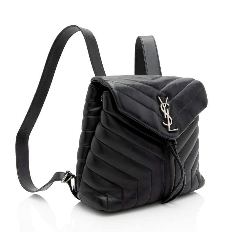 Saint Laurent Matelasse Calfskin Monogram LouLou Small Backpack