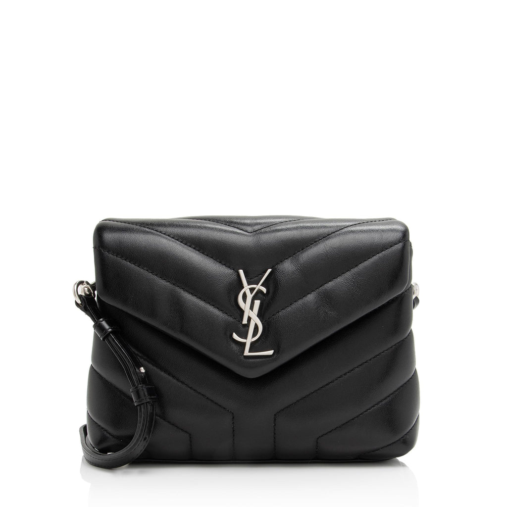 Saint Laurent Toy Loulou Leather Crossbody Bag - Black