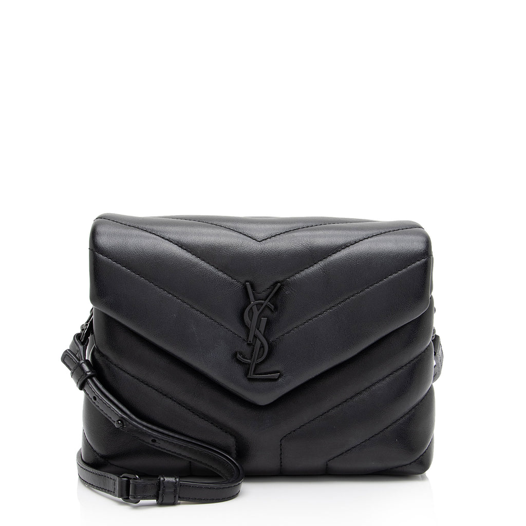 Saint Laurent Matelasse Calfskin LouLou Toy Crossbody Bag (SHF