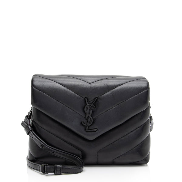 Authentic YSL Saint Laurent Sac Betty Black Leather Crossbody Chain Bag  Clutch