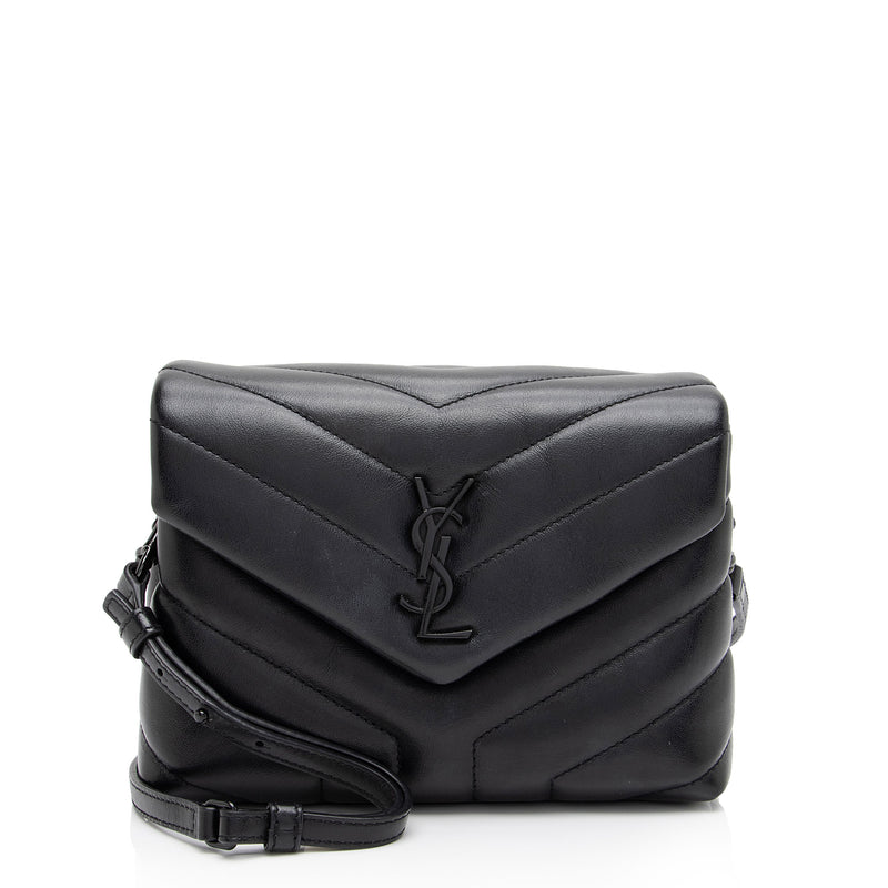 Saint laurent toy loulou top matelassé leather crossbody bag