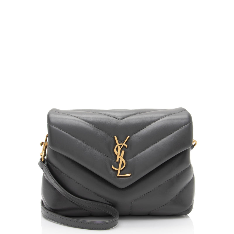 Saint Laurent Matelasse Calfskin Monogram LouLou Toy Crossbody (SHF-P5Bzym)