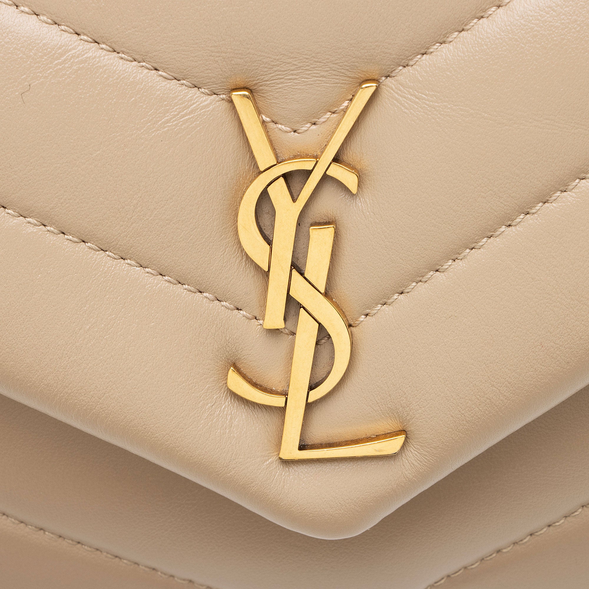 Saint Laurent Matelasse Calfskin Monogram LouLou Toy Crossbody