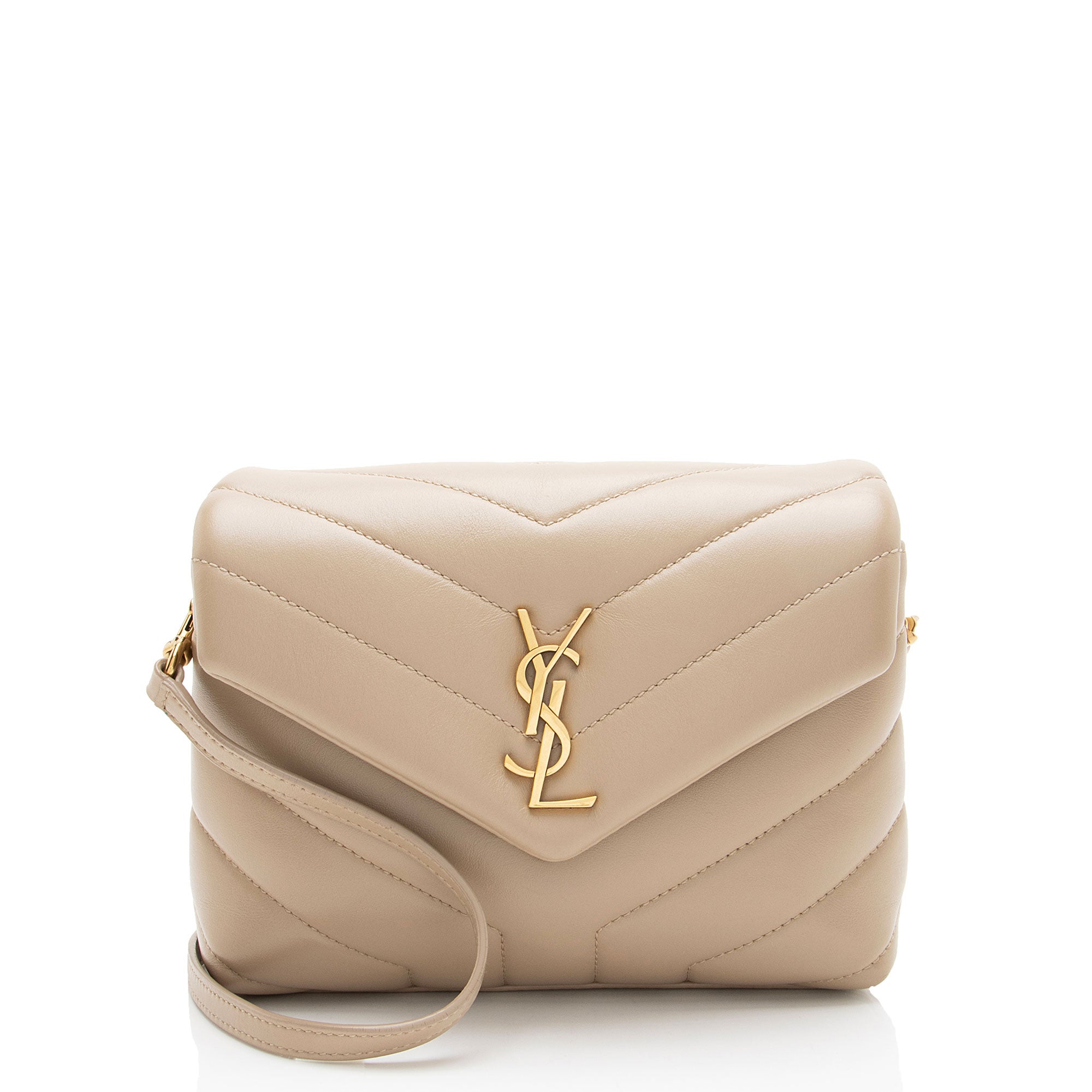 Saint Laurent Matelasse Calfskin Monogram LouLou Toy Crossbody