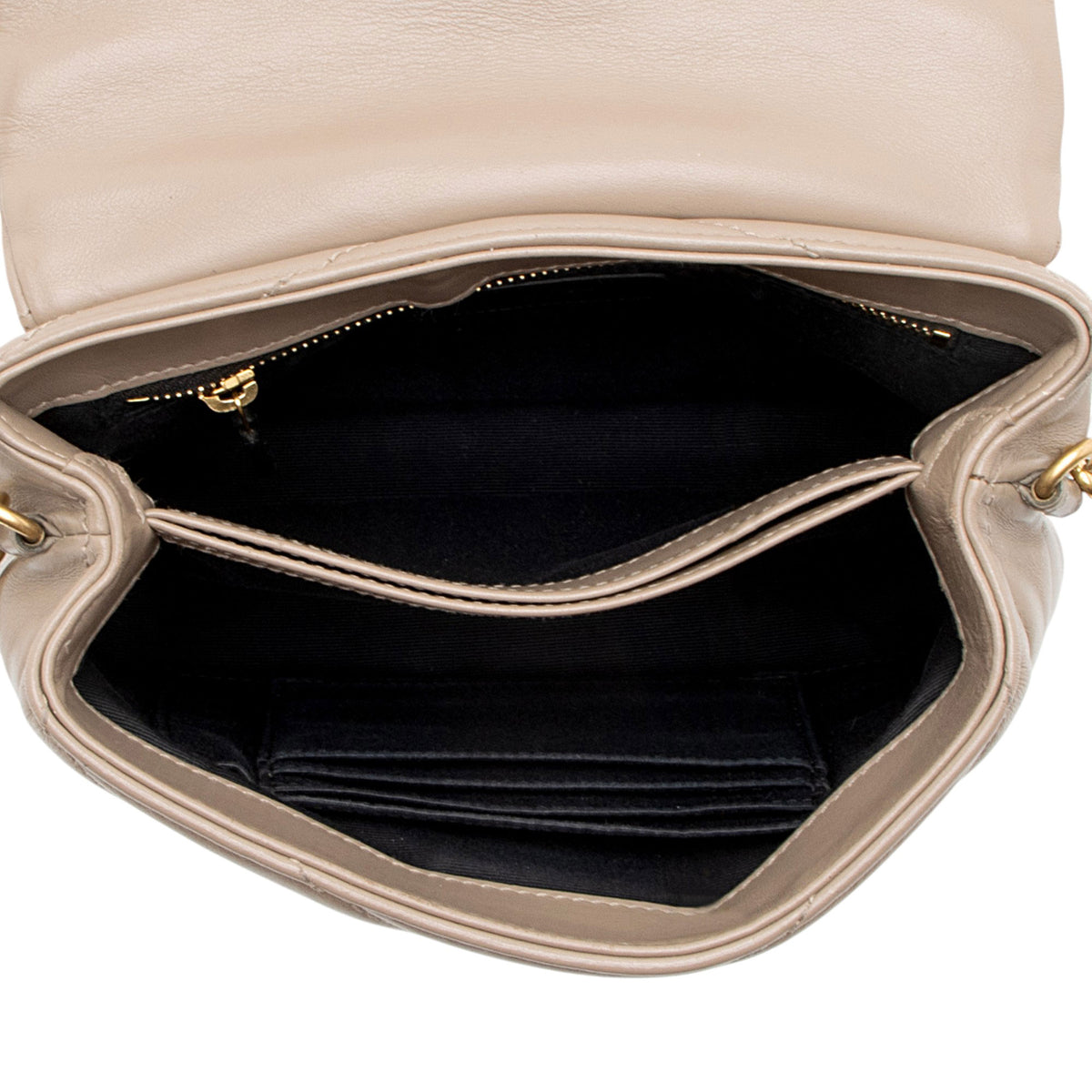 Saint Laurent Matelasse Calfskin Monogram LouLou Toy Crossbody