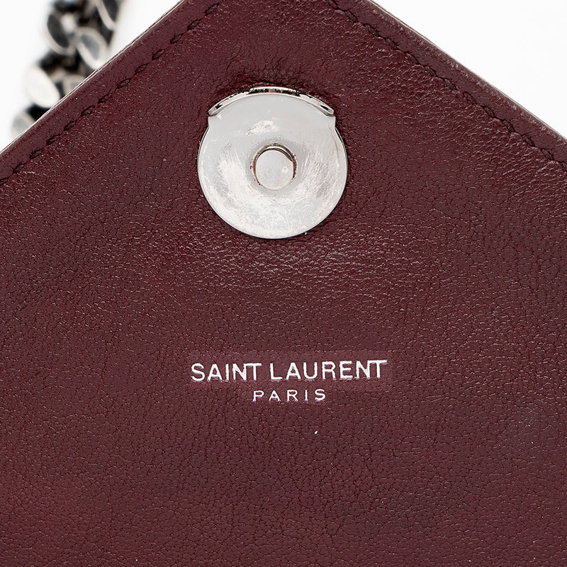Saint Laurent Matelasse Calfskin Monogram College Medium Shoulder Bag (SHF-18292)