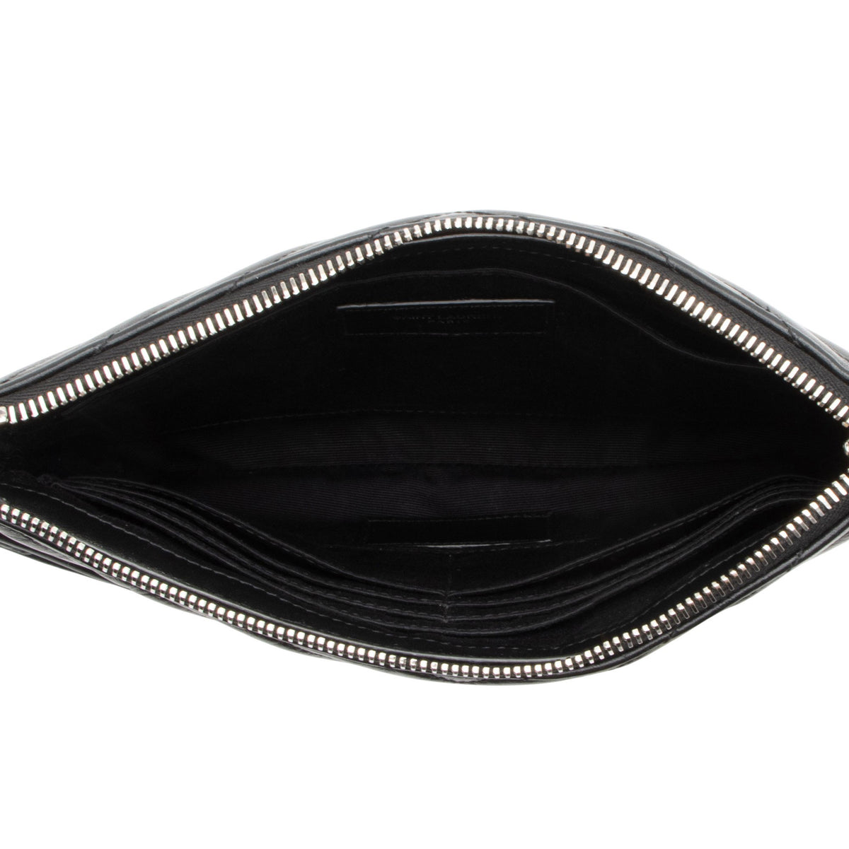 Saint Laurent Matelasse Calfskin Monogram Small Wristlet