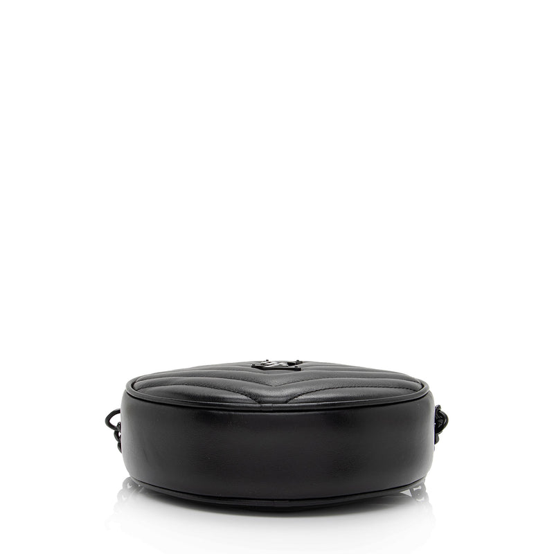 Saint Laurent Monogram Matelassé Vinyle Round Camera Bag